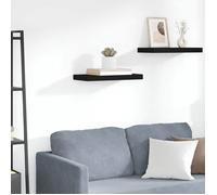 vidaXL Étagère murale flottante G – MDF 50 x 23 x 3,8 cm Noir
