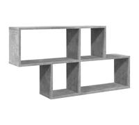 vidaXL Étagère murale Gris béton 100x20x53 cm, bois d'ingénierie, étagère flottante