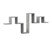 vidaXL Étagère murale échelle gris béton en bois d'ingénierie 104,5×10×43 cm