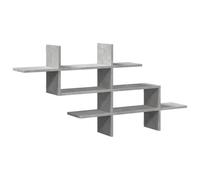 vidaXL Étagère murale 124,5 x 18 x 60,5 cm Bois d'ingénierie Gris béton