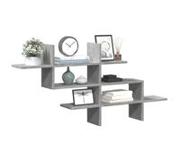 vidaXL Étagère murale 124,5 x 18 x 60,5 cm Bois d'ingénierie Gris béton