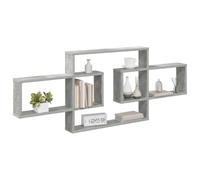 vidaXL Étagère Murale Gris béton 130 x 10 x 50 cm Bois d'ingénierie