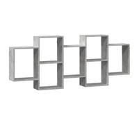 vidaXL Étagère murale gris béton 159x18x65 cm Bois composite