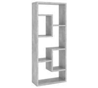 Wandschap 36x16x90 cm bewerkt hout betongrijs803015