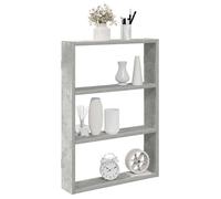 vidaXL Étagère Murale Gris béton 43x9x60 cm Bois d'ingénierie