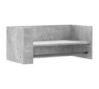 Vidaxl Étagère Murale Gris Béton 70,5x35x30,5 Cm Bois D'ingénierie Multicolore