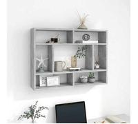 vidaXL Étagère murale Gris béton 75x16x55 cm Aggloméré