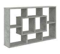 vidaXL Étagère murale Gris béton 85x16x52,5 cm Bois d'ingénierie