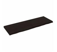 vidaXL Étagère murale 363843 – Chêne massif traité Gris foncé 180×60×6 cm