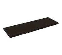 vidaXL Étagère murale 363843 – Chêne massif traité Gris foncé 180×60×6 cm