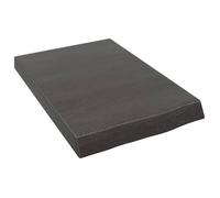 Wandschap 40x60x(2-6)cm behandeld massief eikenhout donkerbruin363757
