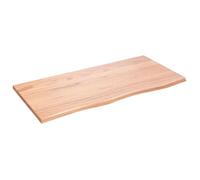 vidaXL Étagère murale marron clair 100x50x2cm bois chêne massif traité 363686