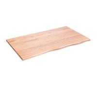 Vidaxl Étagère Murale Marron Clair 100x60x2cm Bois Chêne Massif Traité Marron