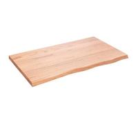 vidaXL Étagère murale marron clair 100x60x4cm bois chêne massif traité 363690
