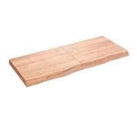 vidaXL Étagère murale 363697 marron clair 120x50x6 cm bois chêne massif traité