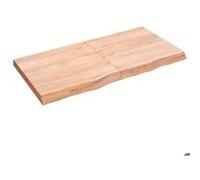 Vidaxl Étagère Murale Marron Clair Bois Chêne Massif Traité Marron