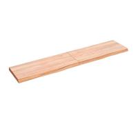 vidaXL Étagère murale 363700 Chêne massif traité 140x30x4 cm Marron clair