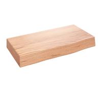 vidaXL Étagère murale marron clair 40x20x6 cm bois chêne massif traité