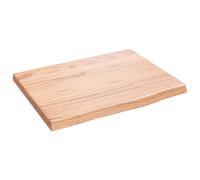vidaXL Étagère murale marron clair 40x30x2 cm bois chêne massif traité