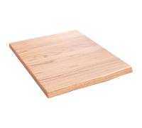 vidaXL Wandschap 40x50x2 cm behandeld massief eikenhout lichtbruin363632 Marron G