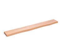 vidaXL Étagère murale marron clair 80x10x2 cm Chêne massif traité