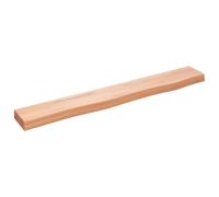 vidaXL Étagère murale marron clair 80x10x4 cm Chêne massif traité