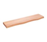 vidaXL Étagère Murale Marron Clair 80x20x4 cm Bois chêne Massif traité