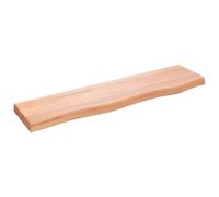 vidaXL Étagère murale marron clair 80x20x4 cm Chêne massif traité