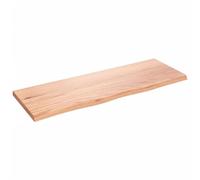 vidaXL Étagère murale – Dessus de table bord vivant, tablette suspendue, chêne massif traité
