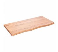 vidaXL Étagère murale 100x50x(2-4) cm Bois chêne massif traité Marron clair