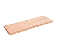 vidaXL Étagère Murale Marron Clair Bois chêne Massif traité