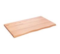 Vidaxl Étagère Murale Marron Clair Bois Chêne Massif Traité Marron