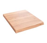 Wandschap 40x50x(2-4) cm behandeld massief eikenhout lichtbruin363633