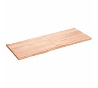 Vidaxl Étagère Murale Marron Clair Bois Chêne Massif Traité Marron
