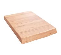 Vidaxl Étagère Murale Marron Clair Bois Chêne Massif Traité Marron