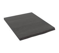 vidaXL Wandschap 40x50x2 cm behandeld massief eikenhout donkerbruin363752 Marron G