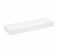 vidaXL Étagère murale avec 1 tiroir MDF Blanc Rangement de livres/DVD Blanc