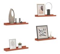 vidaXL Étagère murale modulable 4 pièces 40 x 9 x 3 cm Rouge Bois d'ingénierie