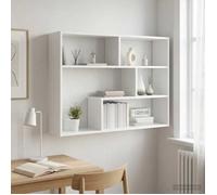 vidaXL Étagère Murale Montage mural Blanc 95 x 20 x 69,5 cm 8012140