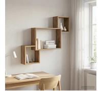 vidaXL Étagère Murale Montage mural Chêne artisanal 91,5 x 15 x 76 cm 8012123