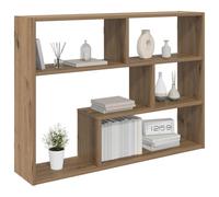 vidaXL Étagère Murale Montage Mural Marron 95 x 20 x 69,5 cm, Étagère Moderne pour Salon, rectangulaire, Gain de Place, Facile à Nettoyer, décorative, Compact et Fonctionnelle