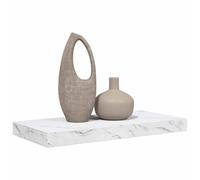 vidaXL Étagère murale Marbre blanc 50 x 23 x 4 cm – Bois d'ingénierie, design rectangulaire