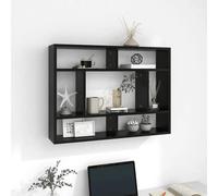 Vidaxl Étagère Murale Noir 75x16x55 Cm Bois D'ingénierie Noir