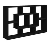 vidaXL Étagère Murale Noir 85x16x52,5 cm Bois d'ingénierie