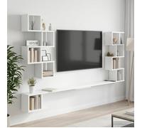 vidaXL Étagère murale pour téléviseur Blanc 180 x 15 x 94 cm 8012292