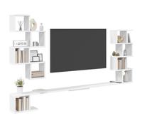 vidaXL Étagère murale pour téléviseur Blanc 200 x 15 x 94 cm 8012300