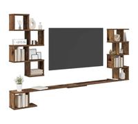 vidaXL Étagère murale pour téléviseur Bois ancien 200 x 15 x 94 cm