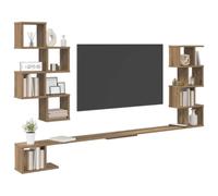 vidaXL Étagère Murale pour téléviseur Chêne Artisanal 200 x 15 x 94 cm, Salon Moderne, Meubles Tendance, étagères murales, Console média, Rangement Suspendu pour l'organisation à la Maison