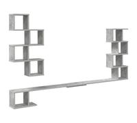 Vidaxl Étagère Murale Pour Téléviseur Gris Béton 180 X 15 X 94 Cm