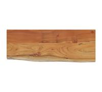 vidaXL Étagère murale – Tablette flottante rectangulaire en acacia massif, bordure assortie Marron